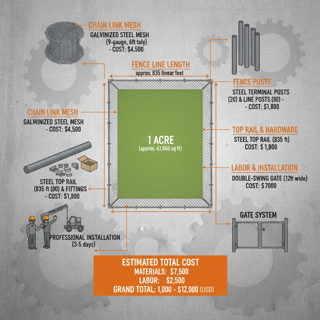 Understanding the Cost of Chain Link Fence for 1 Acre of Property