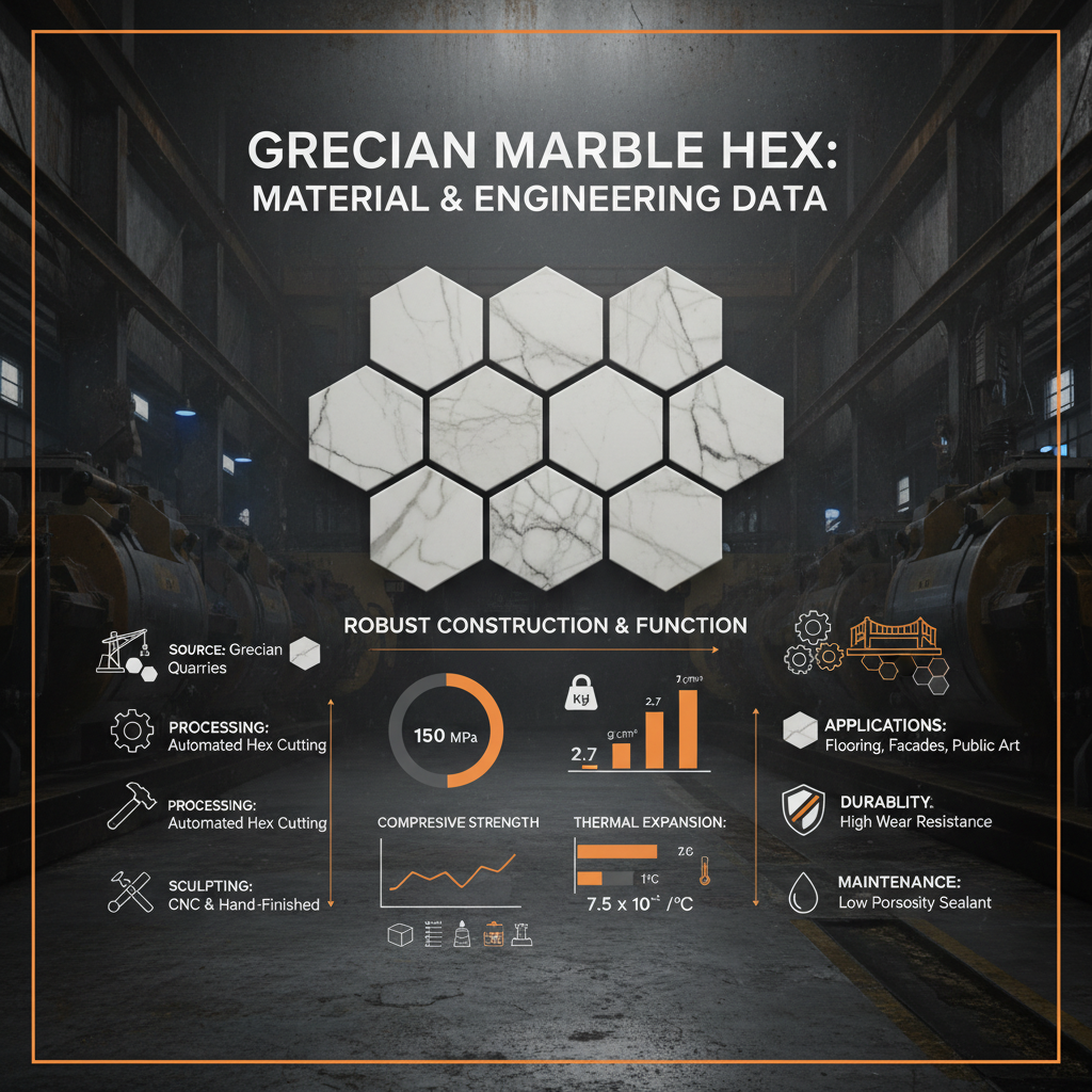 Elevate Your Space with the Timeless Elegance of Grecian Marble Hex Tiles