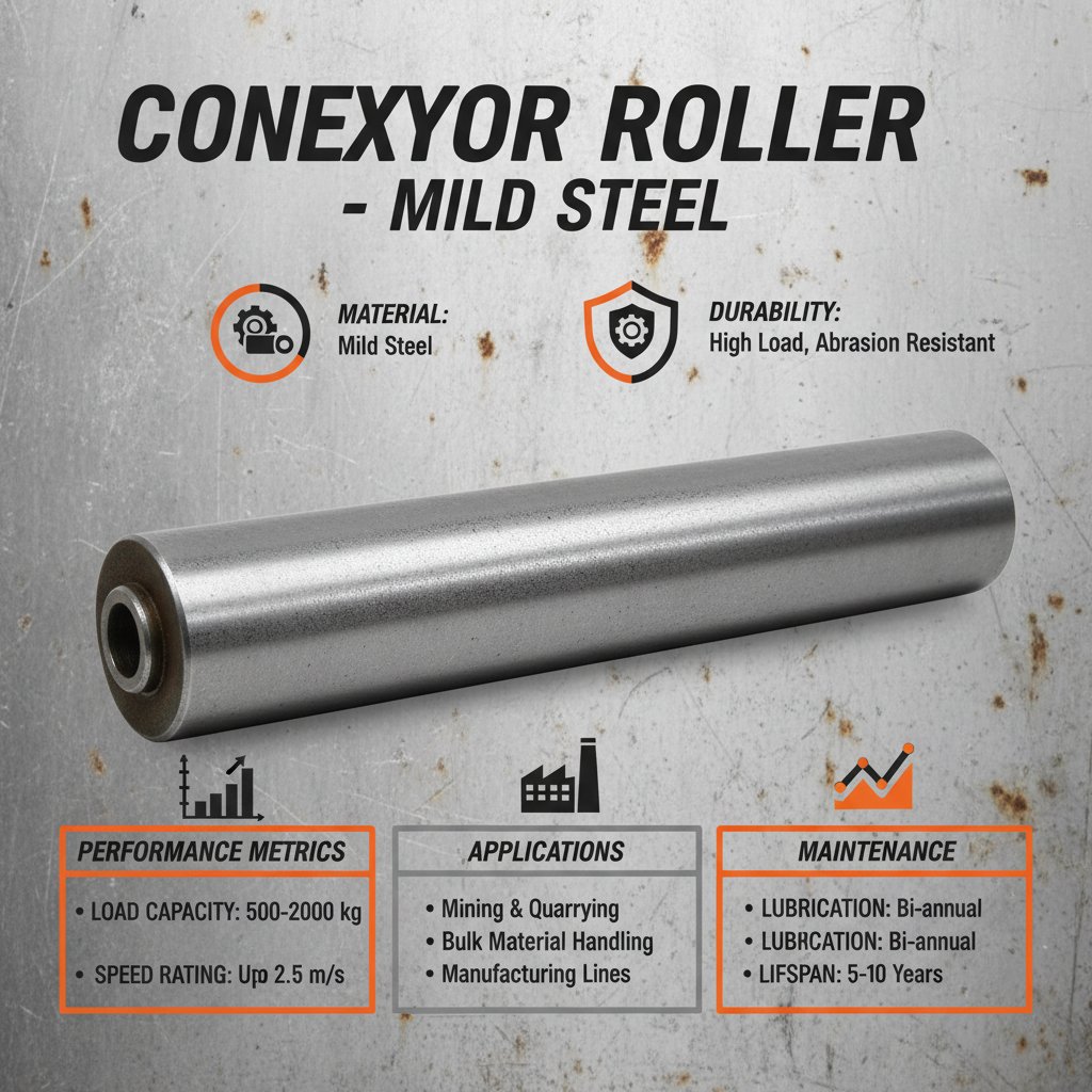 mild steel conveyor roller