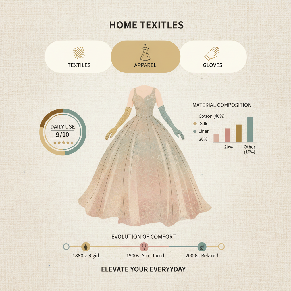 ball gown and gloves