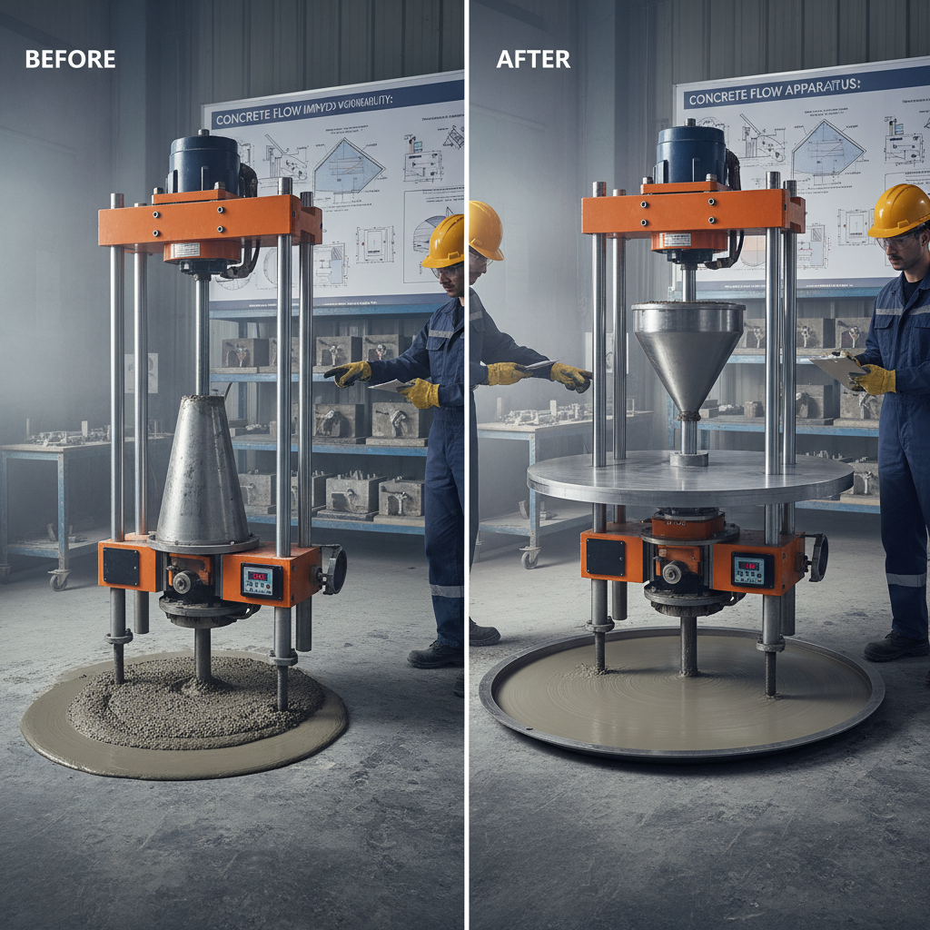 Concrete Flow Apparatus