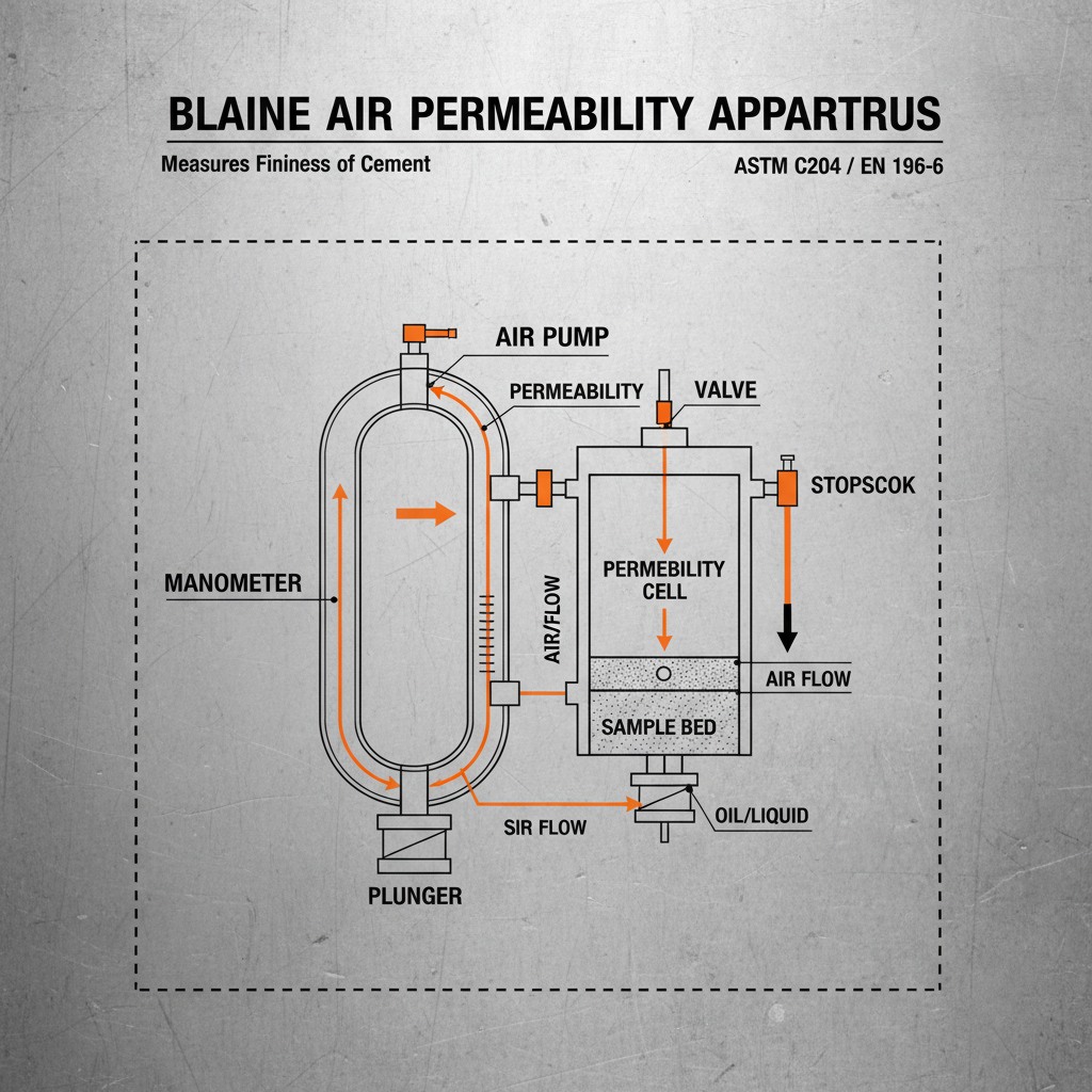 blaine air permeability apparatus
