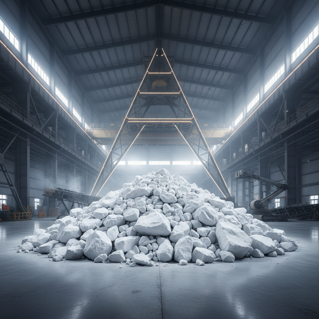 bright white landscaping rocks