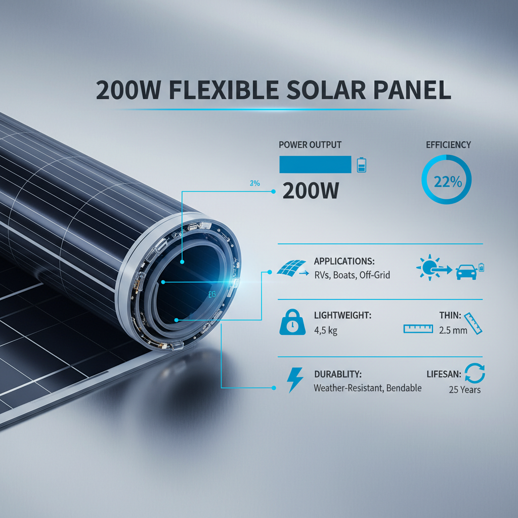 200w flexible solar panel