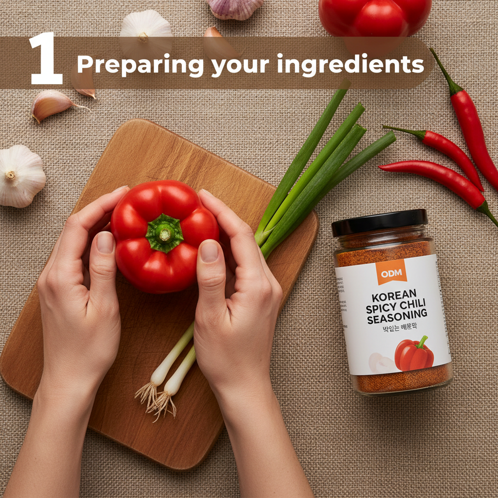 odm korean spicy chili seasoning