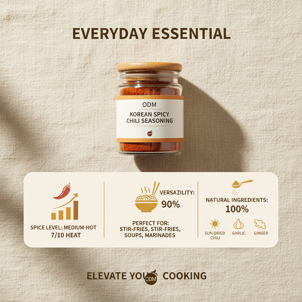 odm korean spicy chili seasoning