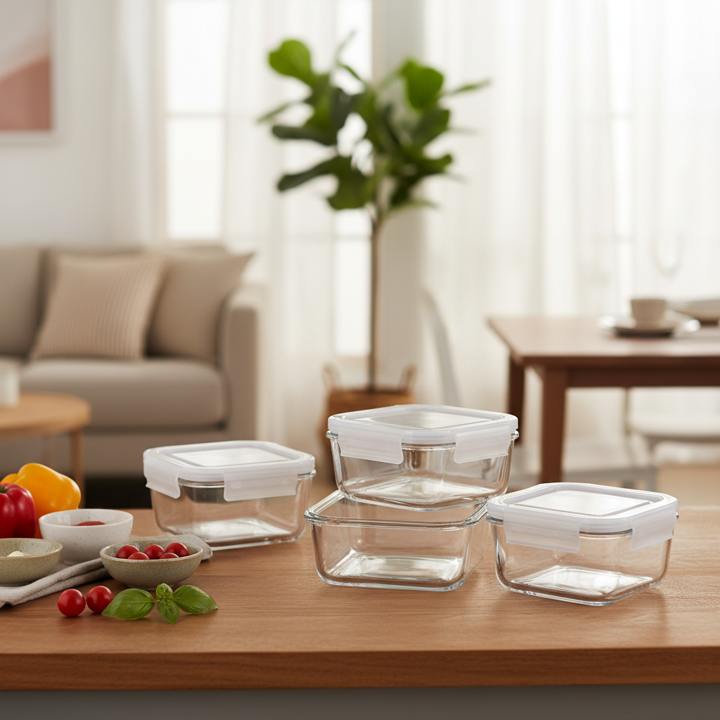 3 cup glass food storage containers