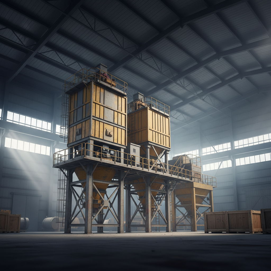 foundation-free mobile concrete batching plant