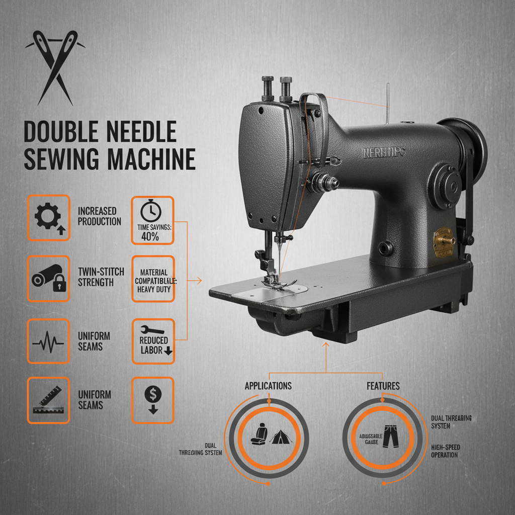Optimizing Textile Production with a High Performance Sewing Machine with Double Needle