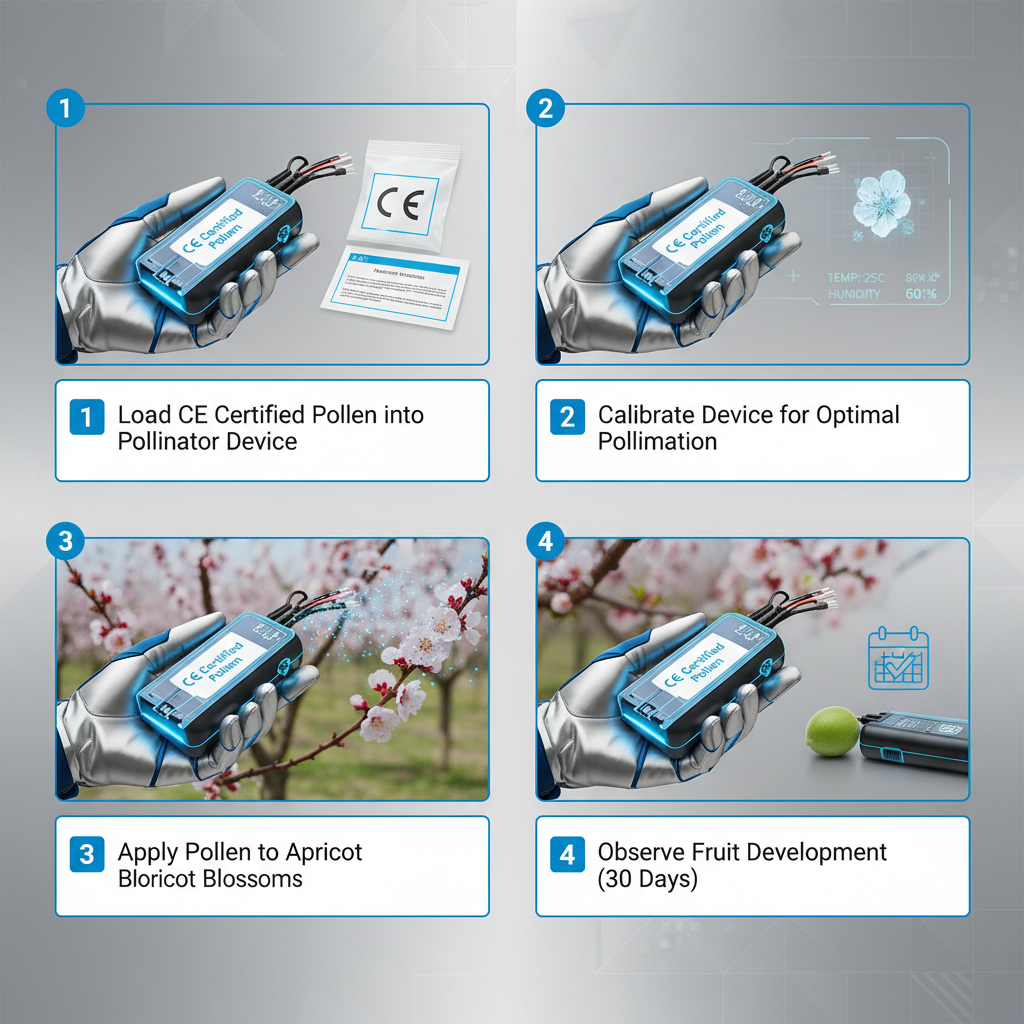 Ce Certification Pollen for Pollination in Apricot Orchard Enhances Fruit Yields