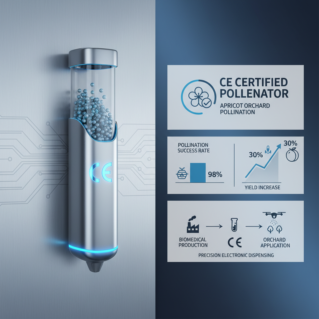 Ce Certification Pollen for Pollination in Apricot Orchard Enhances Fruit Yields