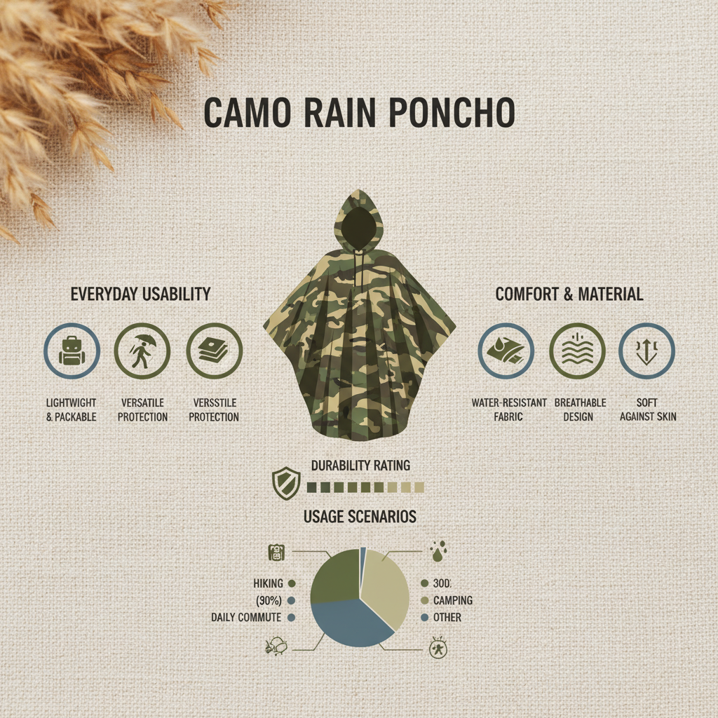Comprehensive Guide to Camo Rain Ponchos for Outdoor Protection and Preparedness