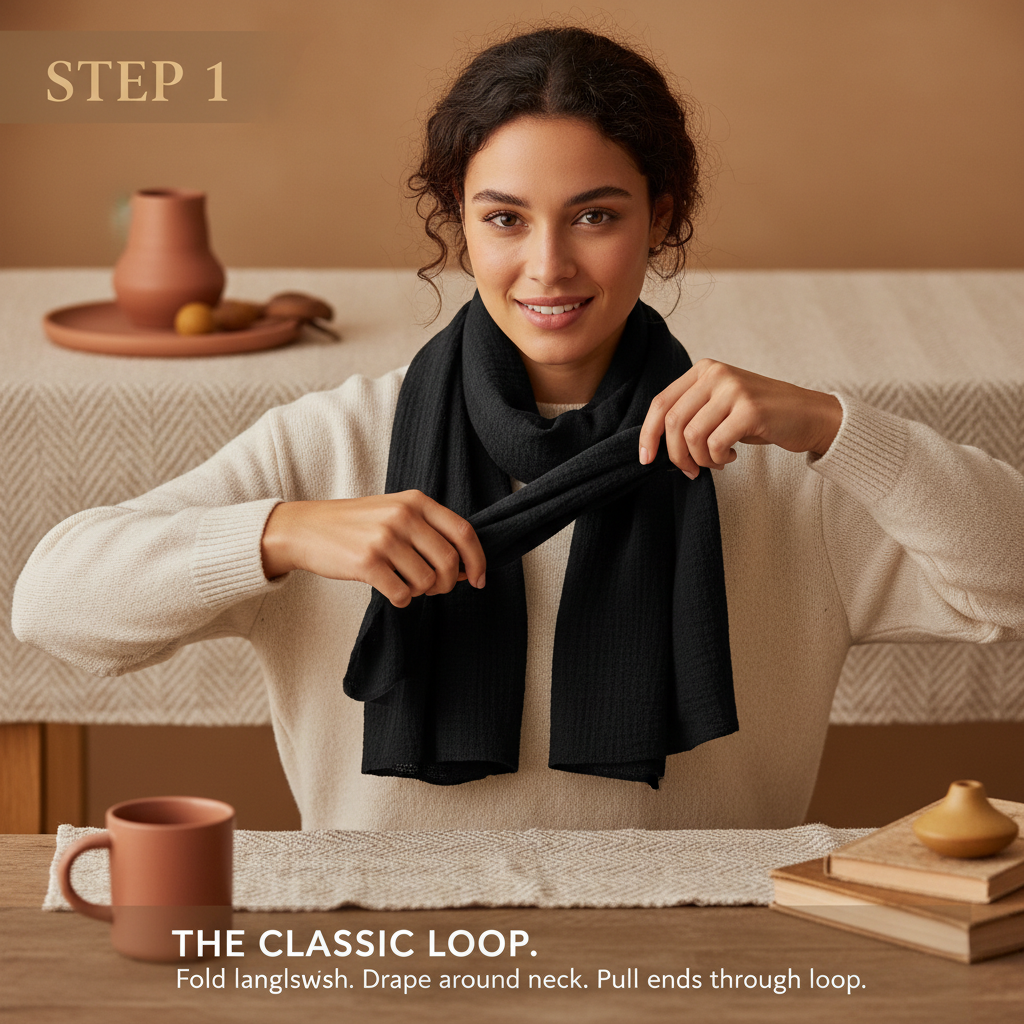 The Enduring Elegance and Global Significance of the Black Cotton Scarf