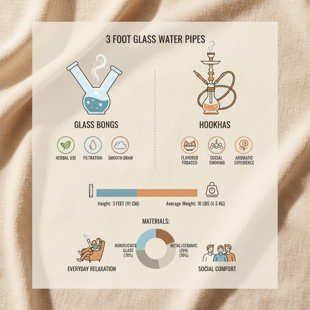 Exploring the Art and Science of 3 Foot Glass Bongs and Their Global Appeal