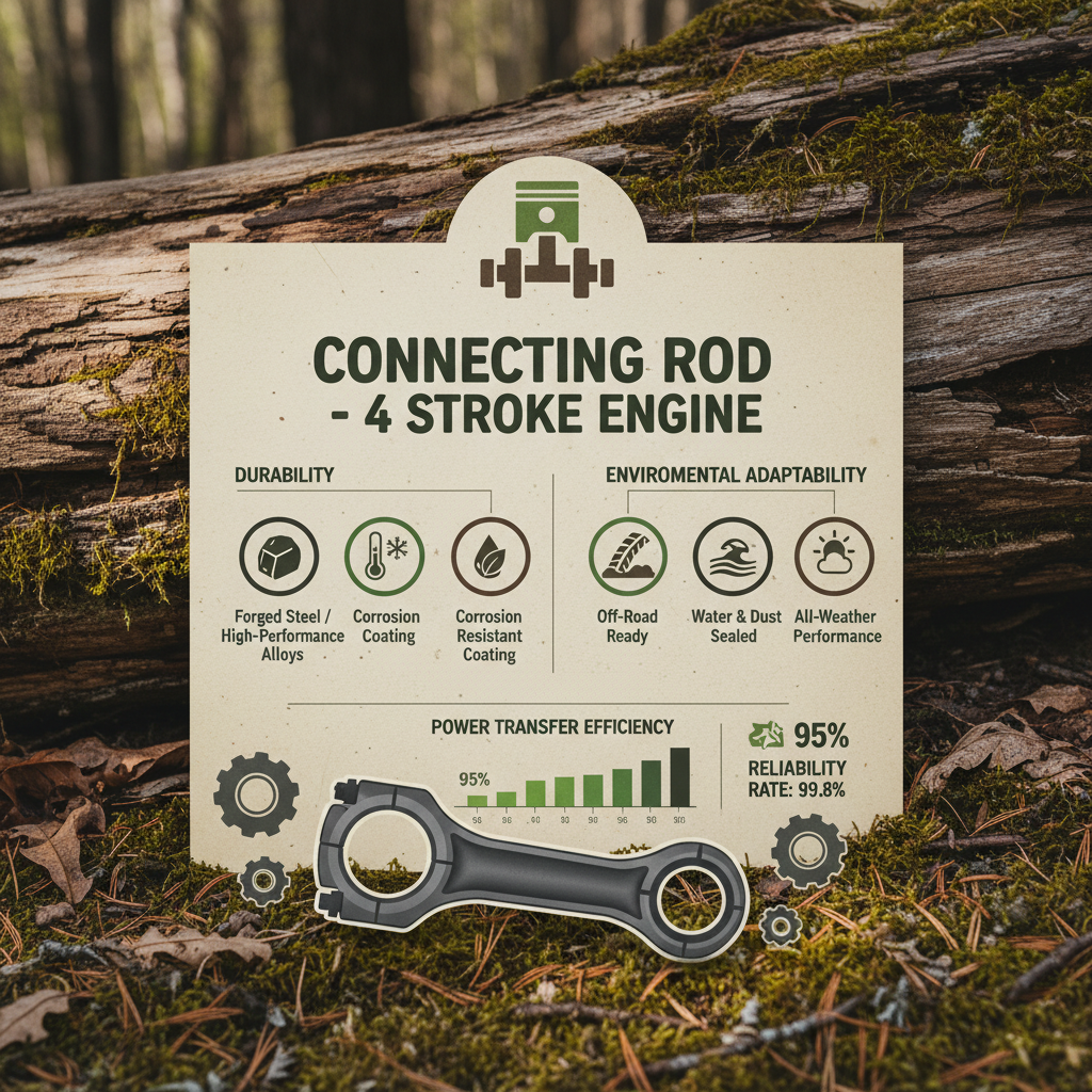 Understanding the Critical Role of the Connecting Rod in 4 Stroke Engines