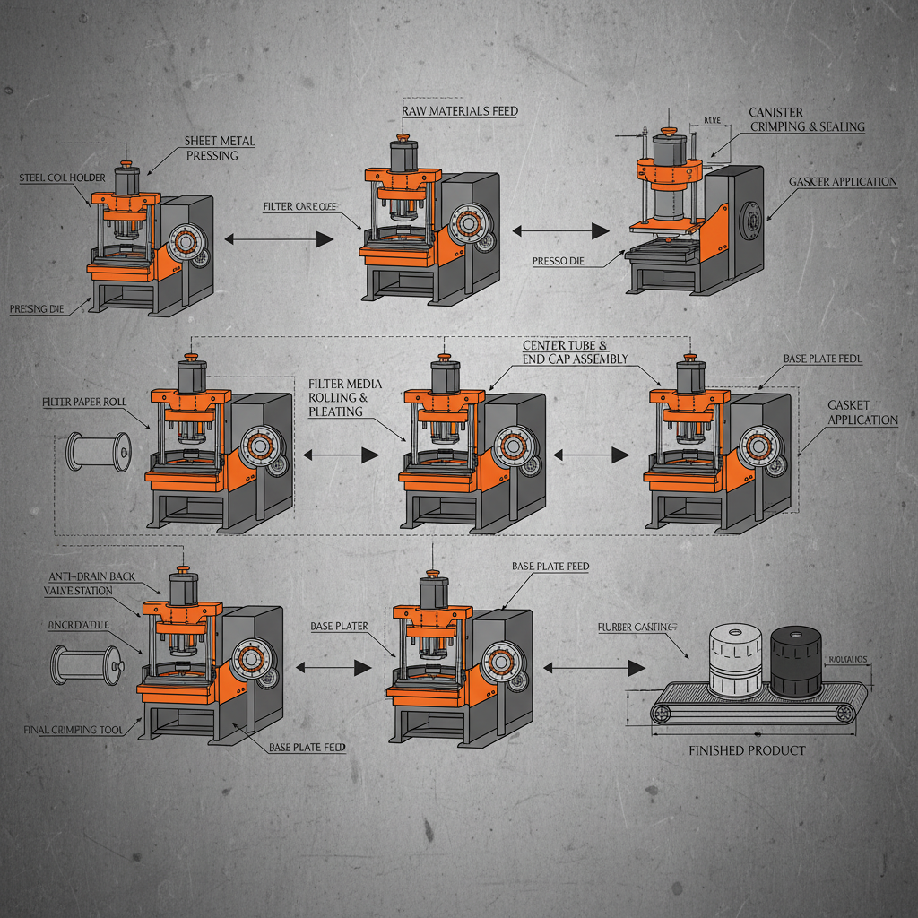 Advanced SpinOn Oil Filter Producing Machine for Automotive Manufacturing