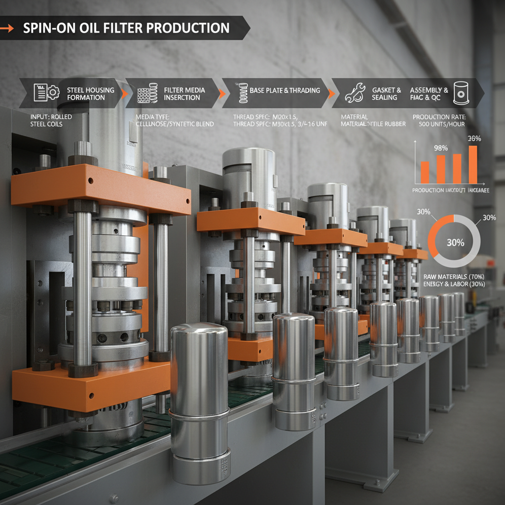 Advanced SpinOn Oil Filter Producing Machine for Automotive Manufacturing