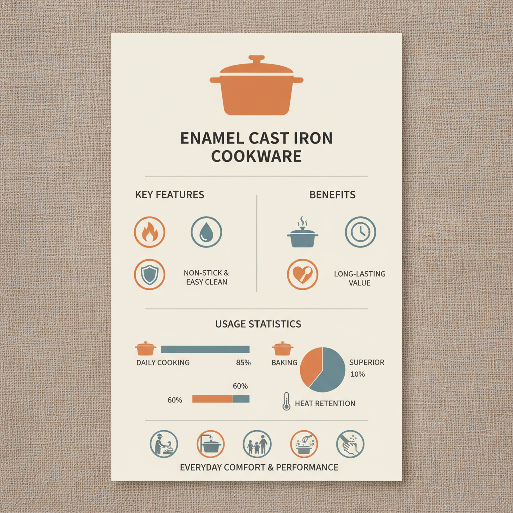 The Enduring Appeal of Enamel Covered Cast Iron Cookware for Modern Kitchens