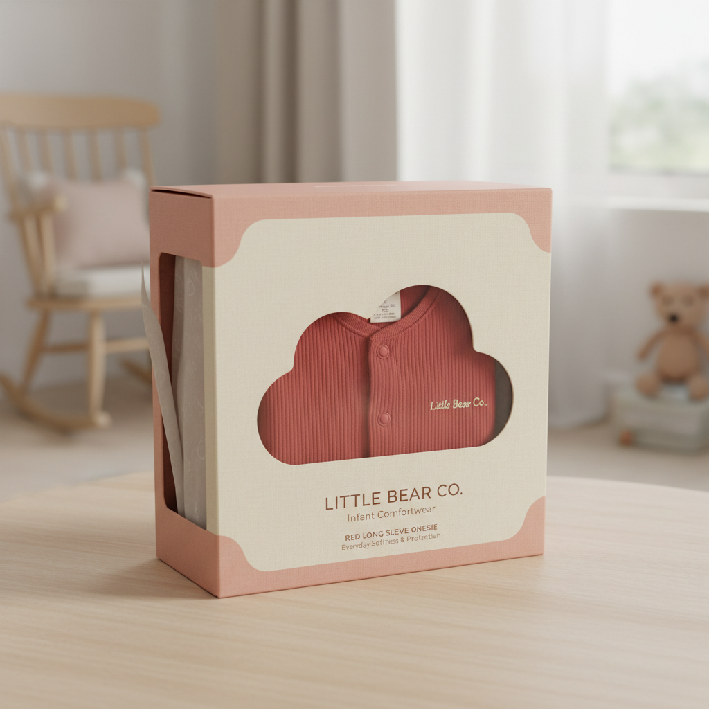 infant red long sleeve onesie