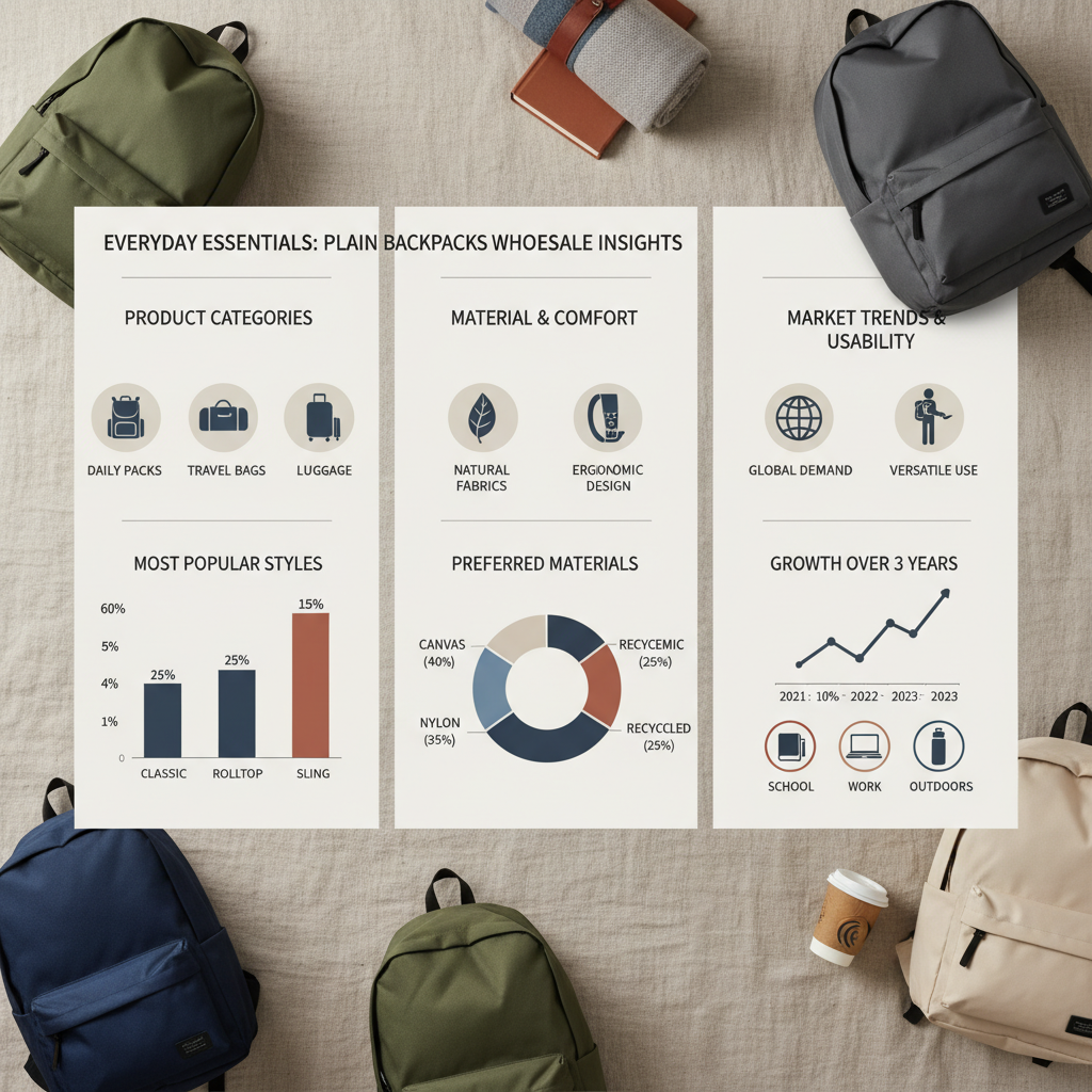 plain backpacks wholesale