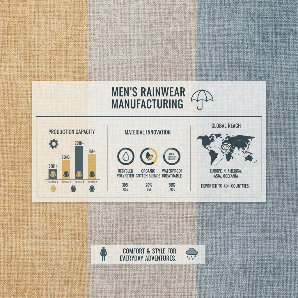 men rain coat Factories