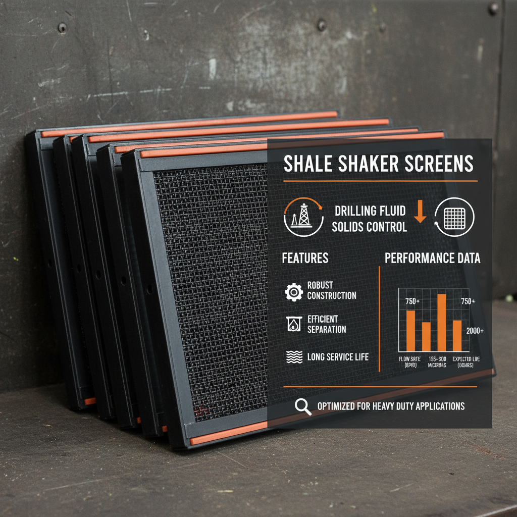 black shale shaker screens