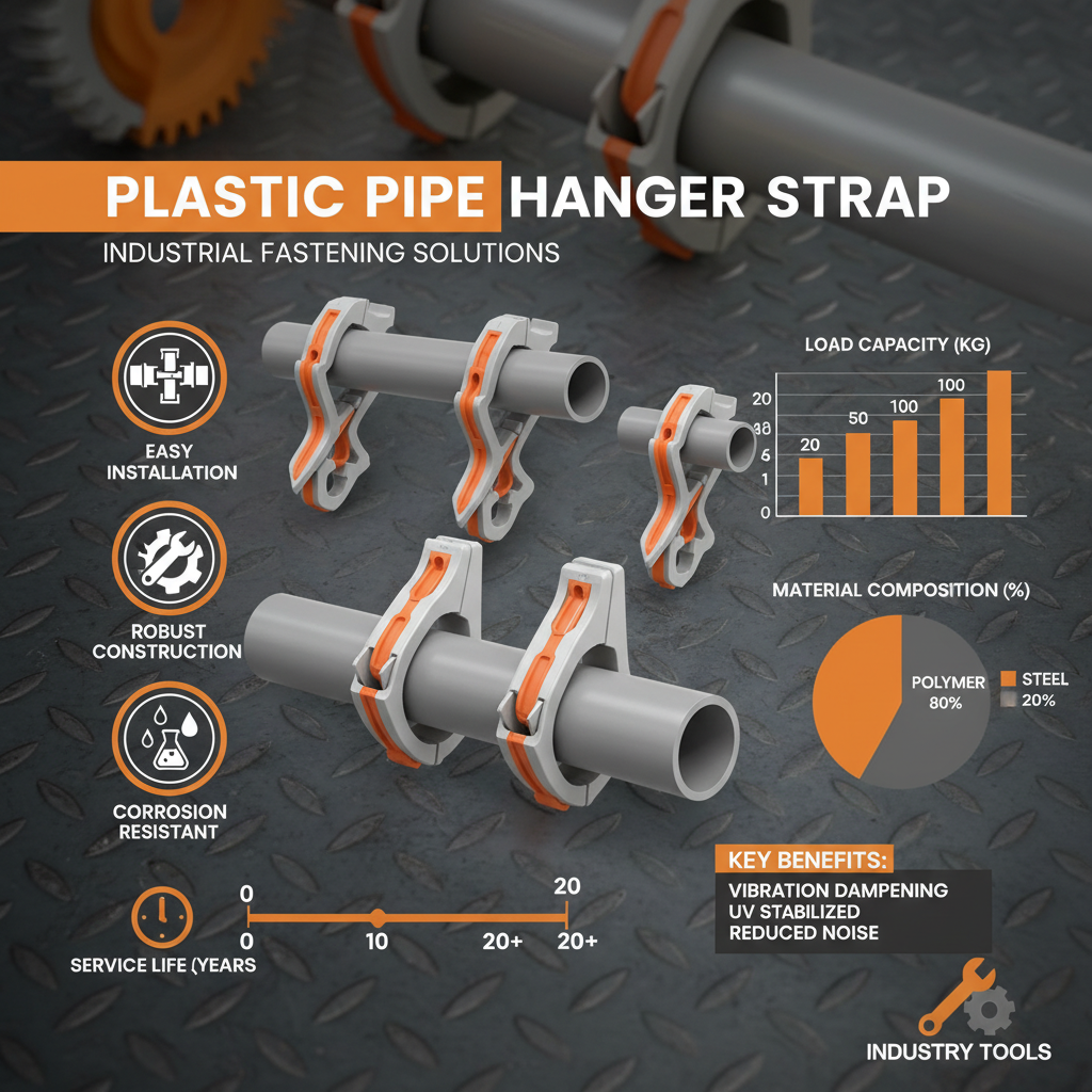 plastic pipe hanger strap