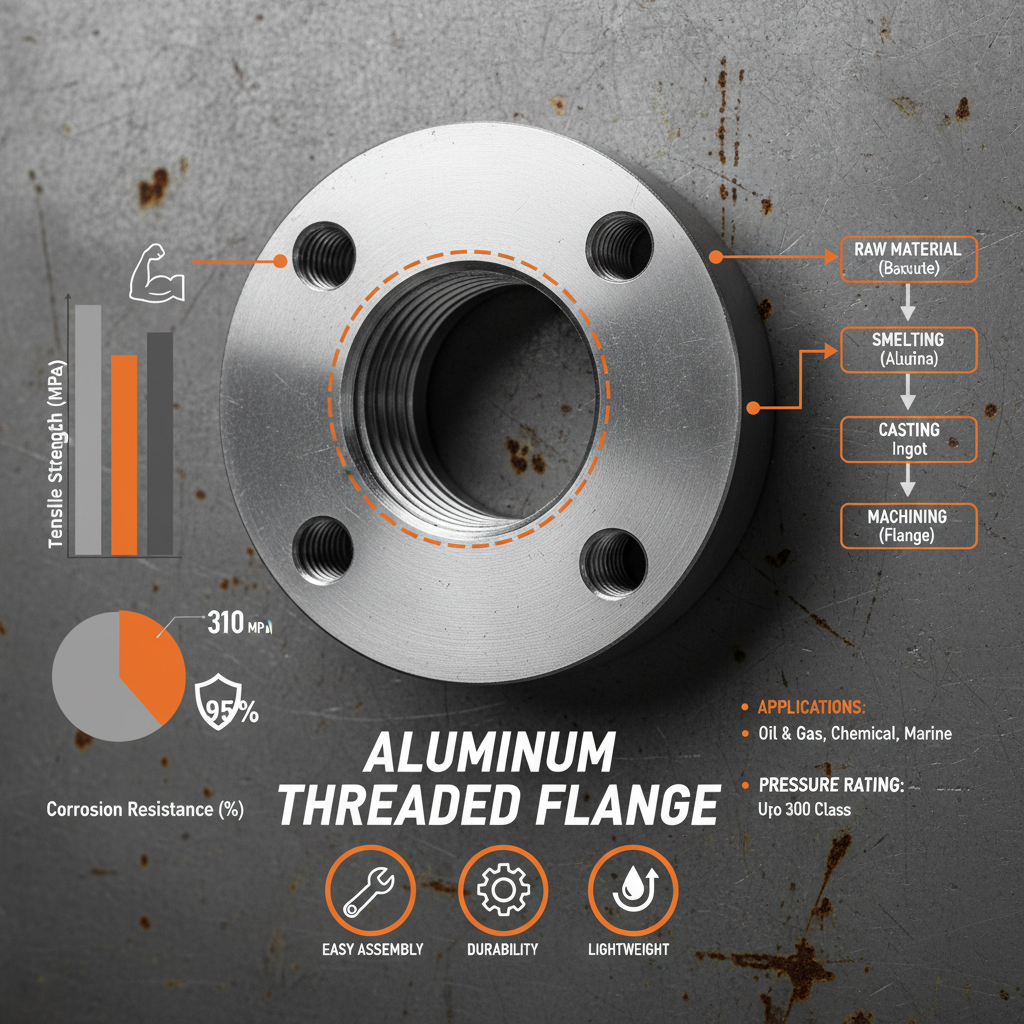 aluminum threaded flange