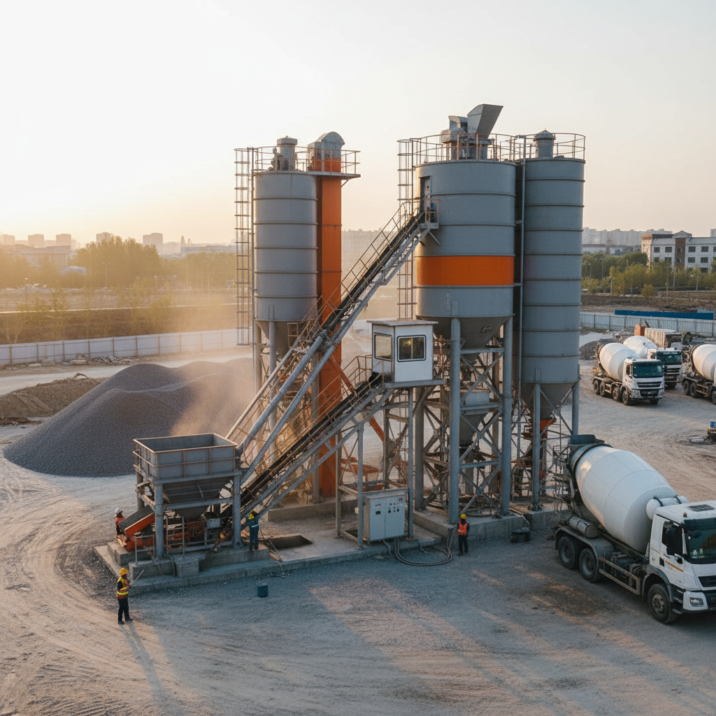 foundation-free concrete batching plant