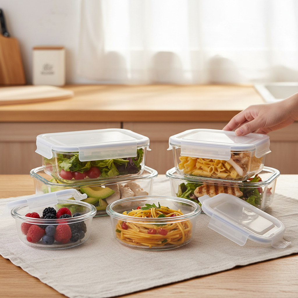 airtight food storage containers glass