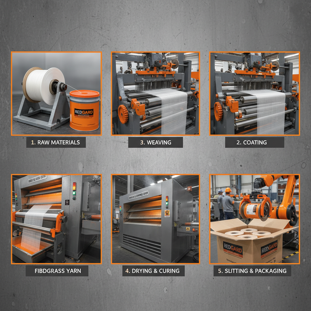 Premium Fiberglass Mesh Tape for Redgard Factory Waterproofing