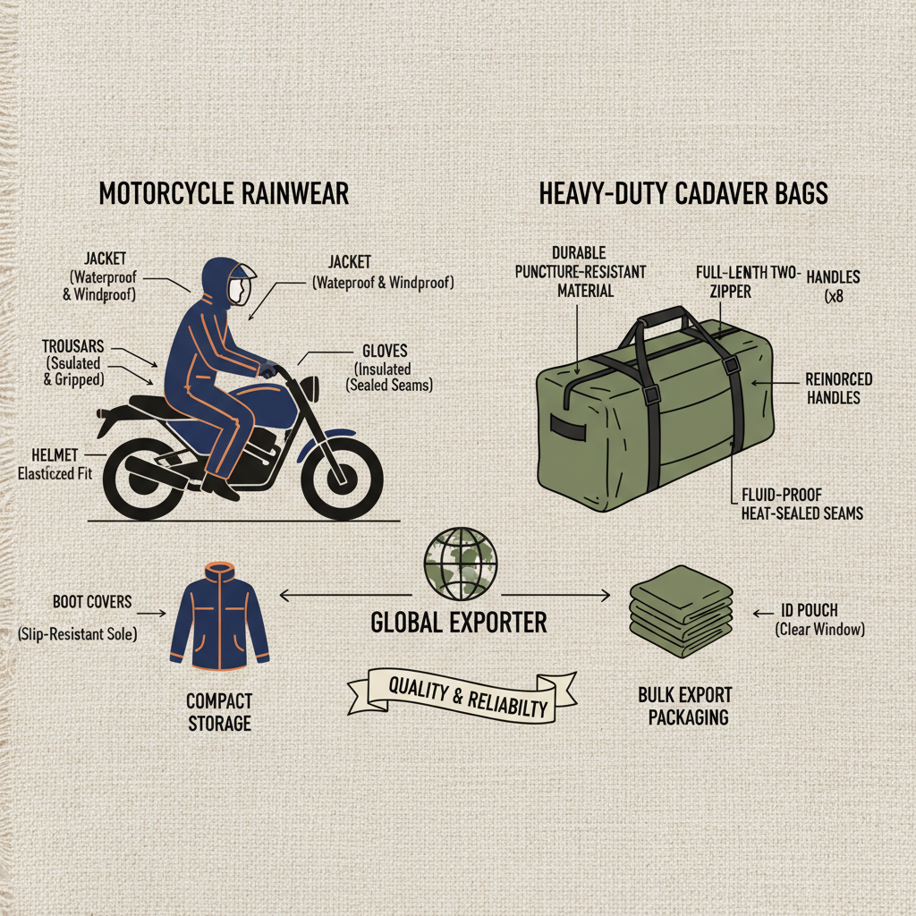 Reliable Motocycle Rainwearheavy Duty Cadvaer Bag Exporter Guide