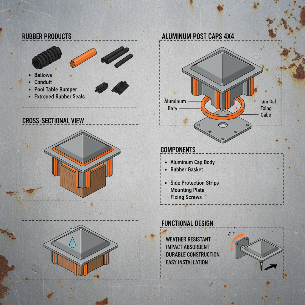Premium Durable Aluminum Post Caps 4x4 for Outdoor Structures