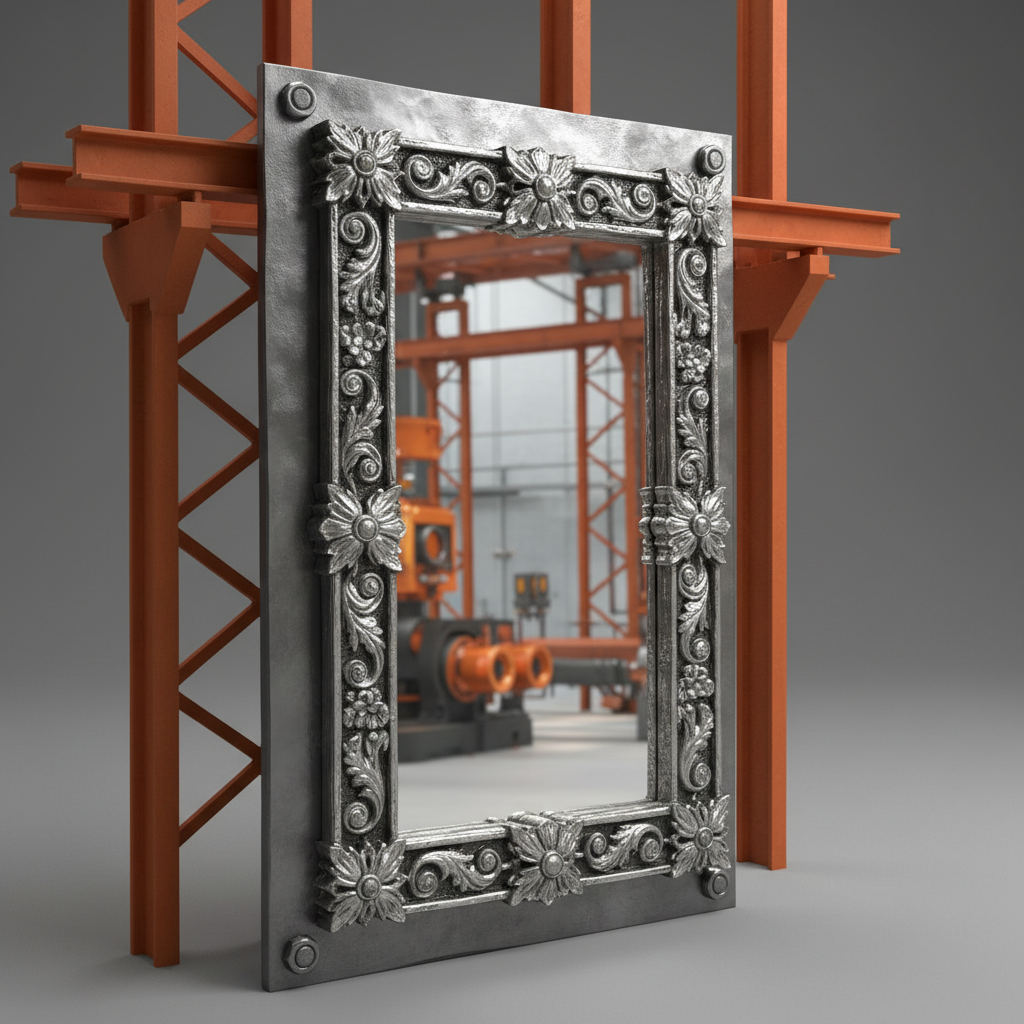 Elevate Your Interior with an ornate silver leaner mirror