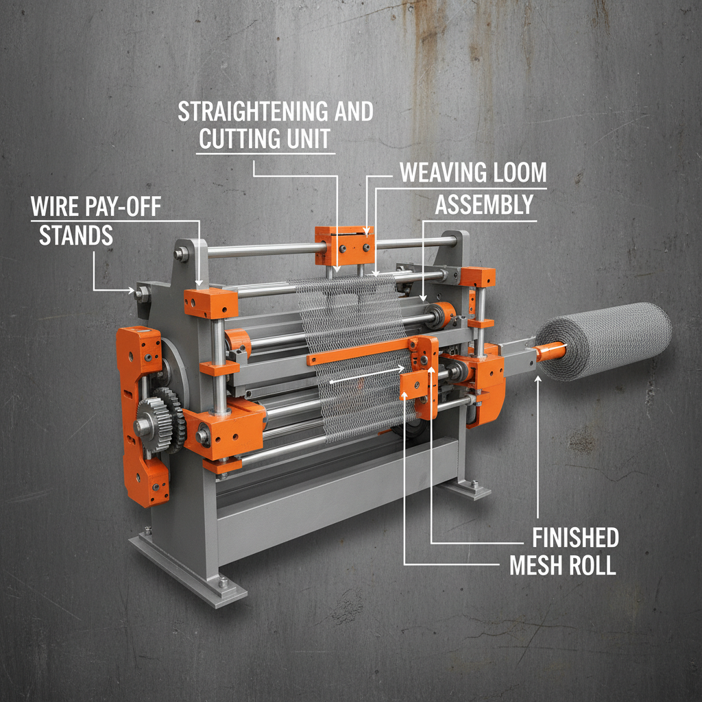 mesh wire making machine