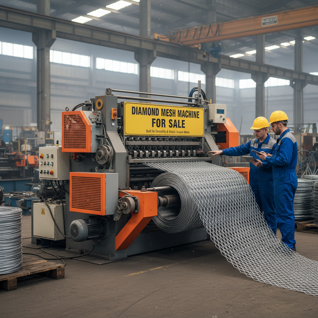 diamond mesh machine for sale