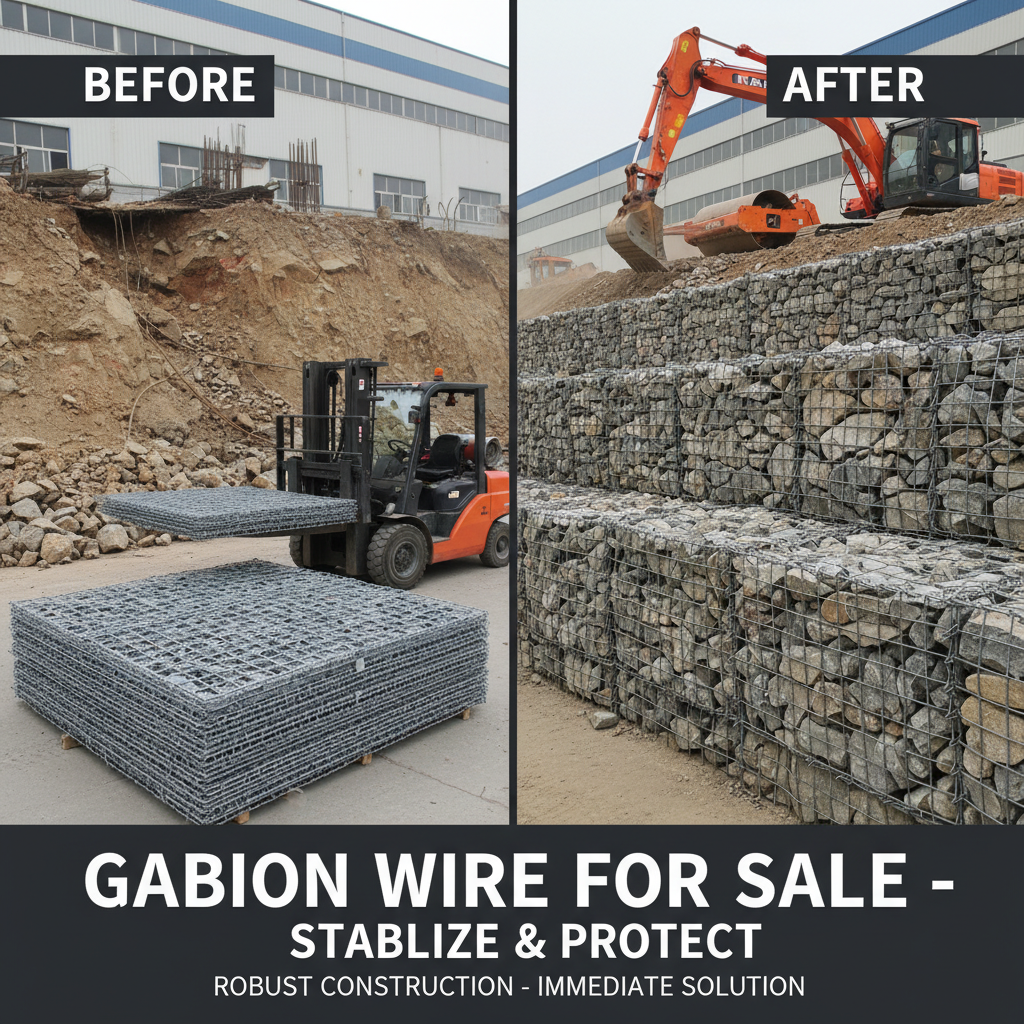 Premium Gabion Wire for Sale for Erosion Control and Stability