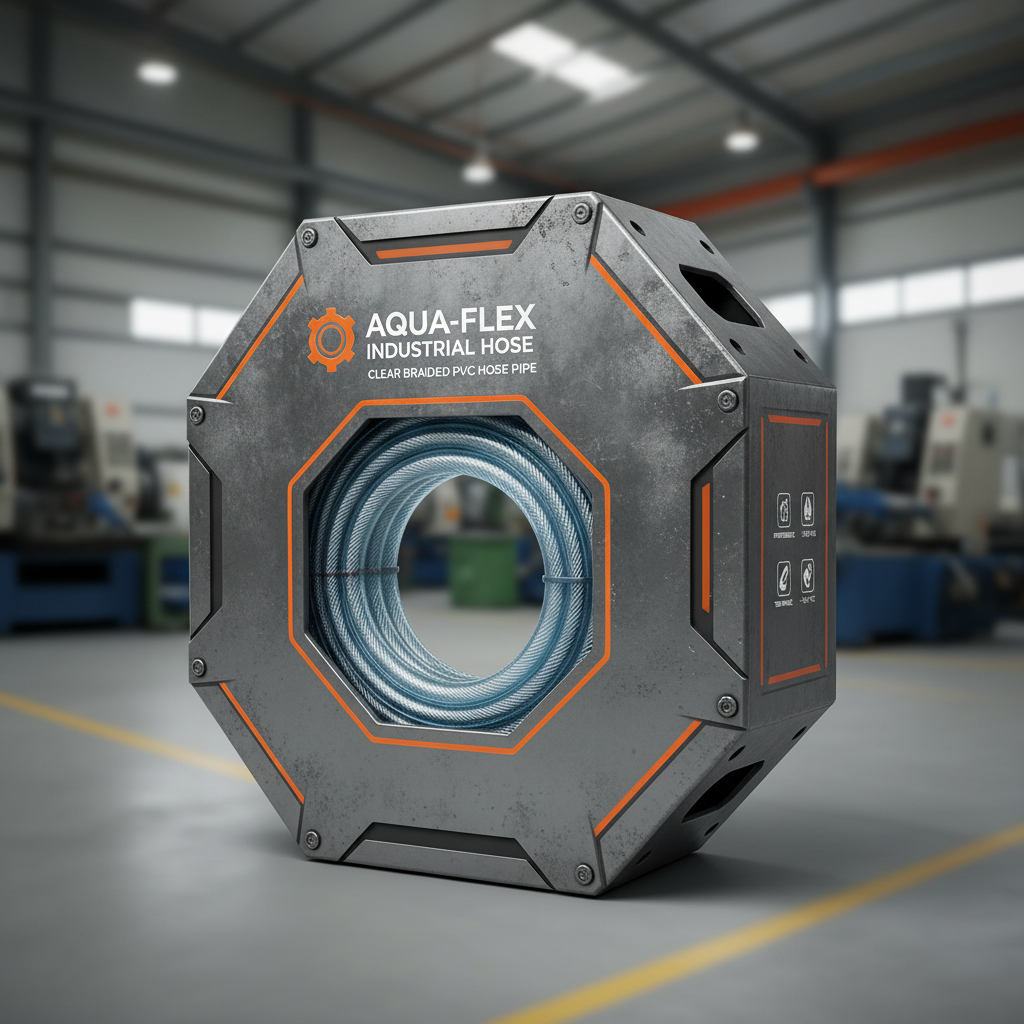 High Strength Industrial Clear Braided PVC Hose Pipe Guide