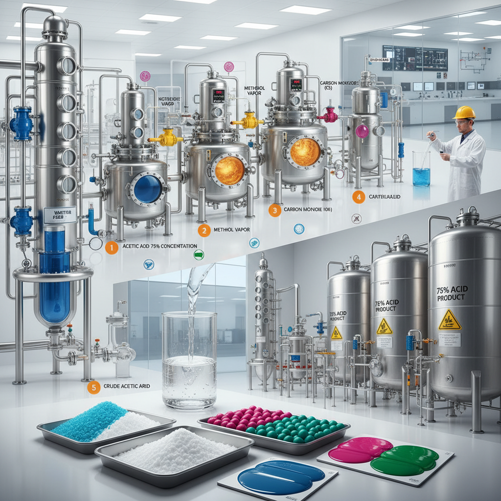 Industrial Applications and Properties of 75 acetic acid Solution