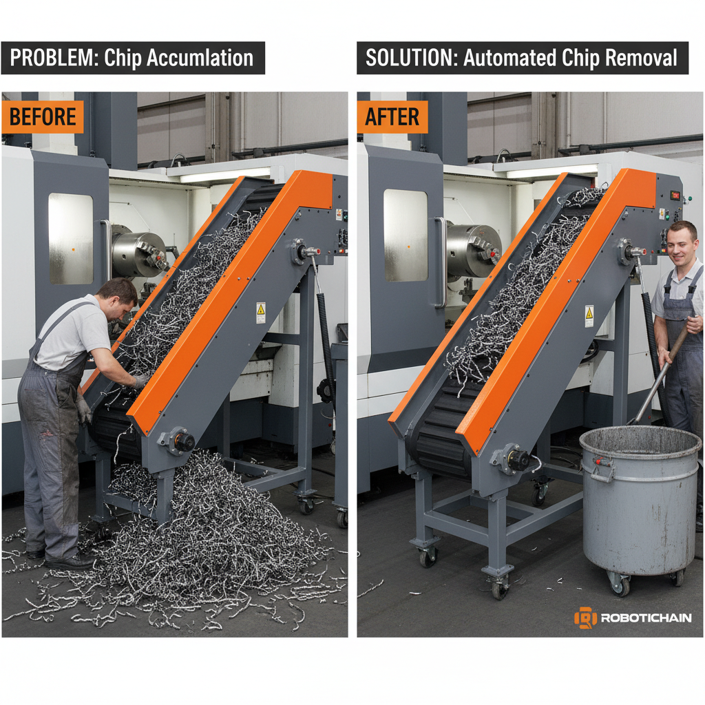 Efficient CNC Lathe Chip Conveyor for Metalworking Productivity