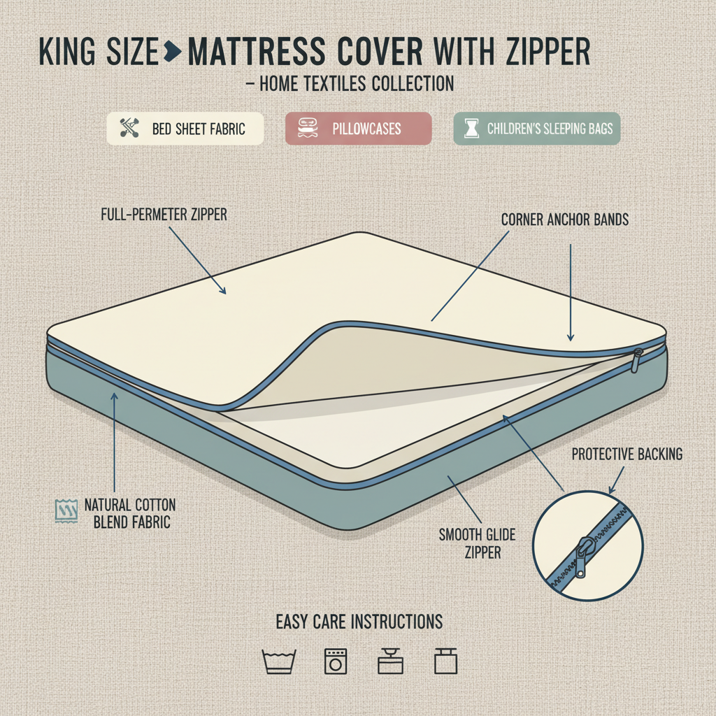 Best King Size Mattress Cover with Zipper for Complete Protection