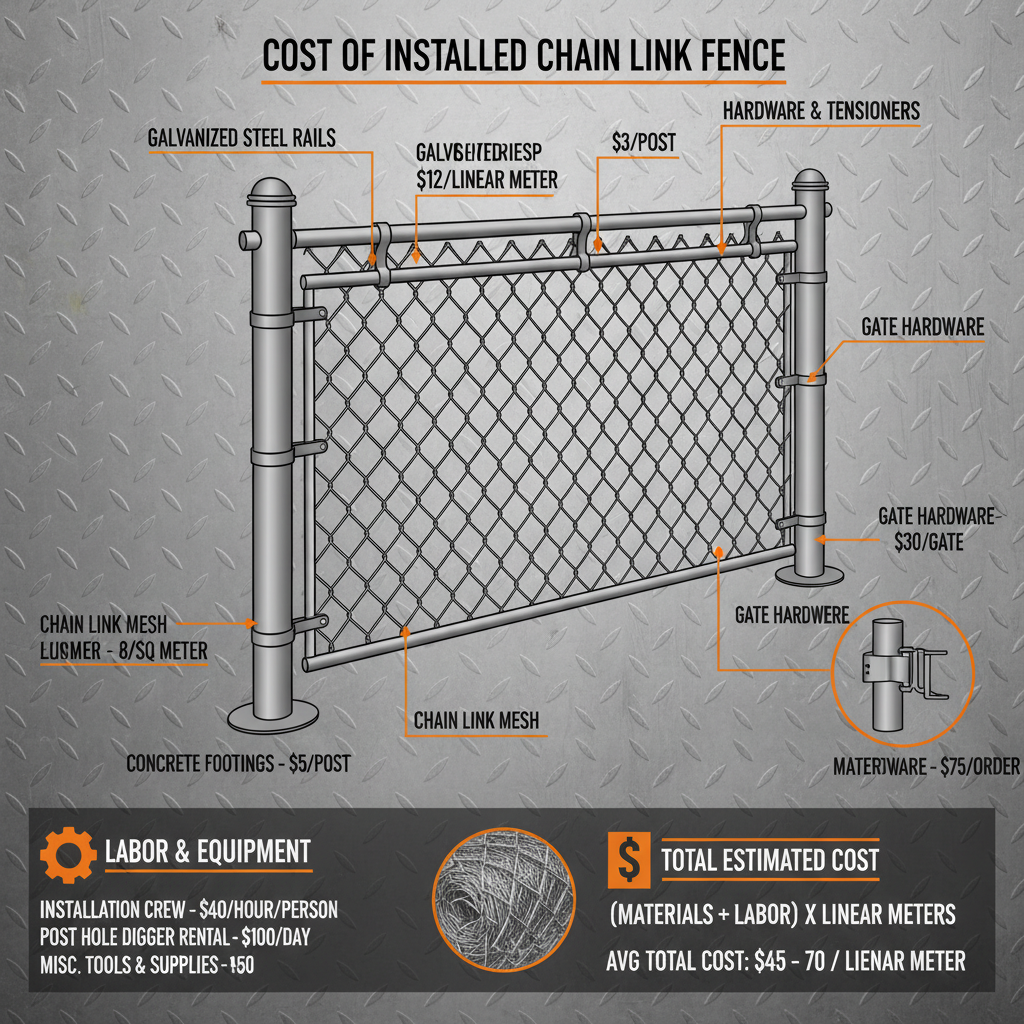Guide to the Cost of a Chain Link Fence Installed for Property