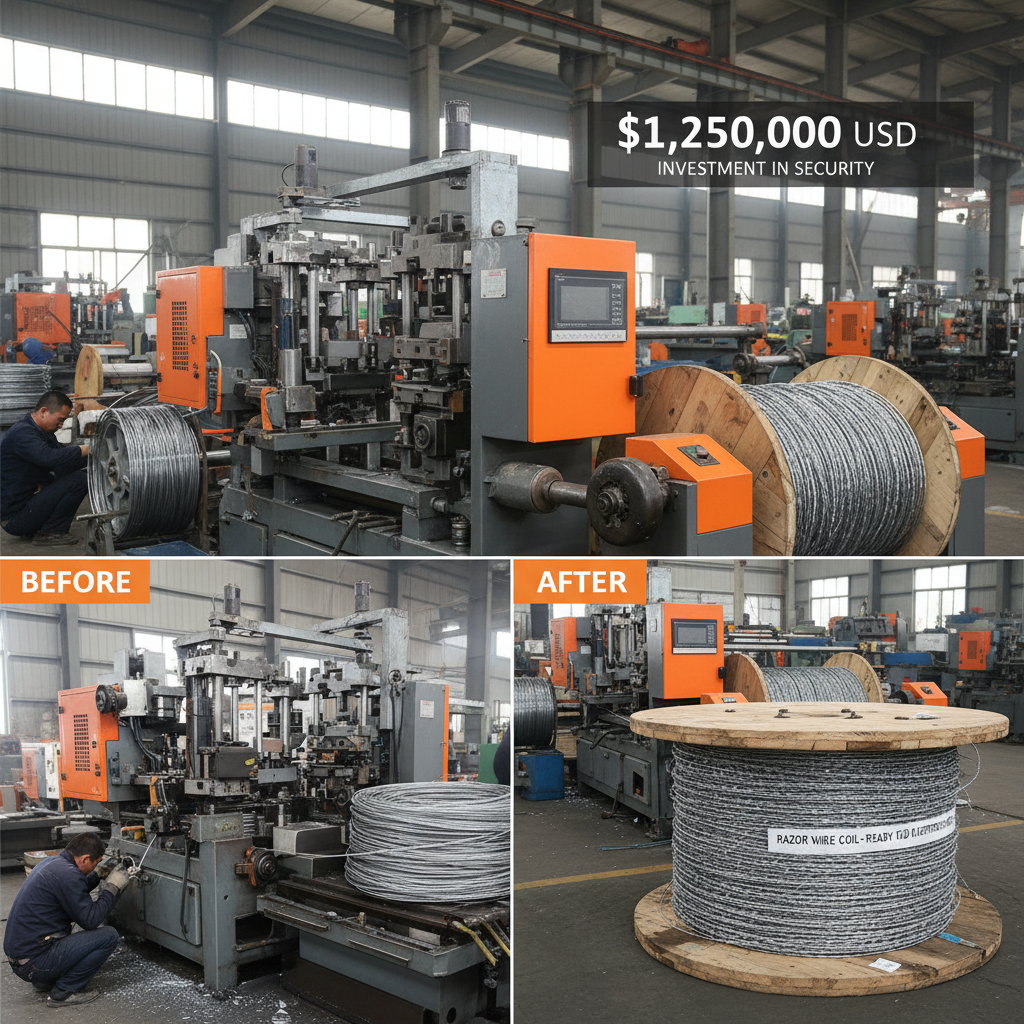 razor wire machine price