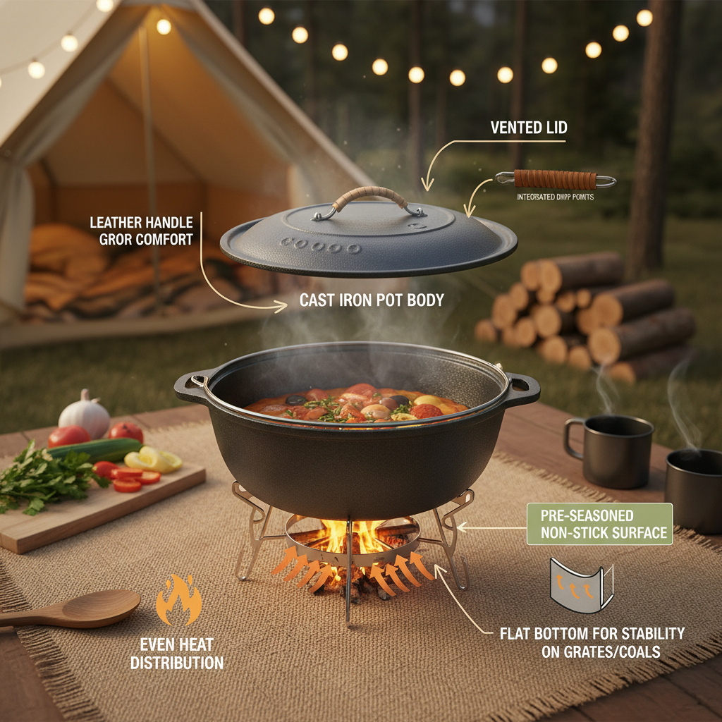 high quality cast iron for camping