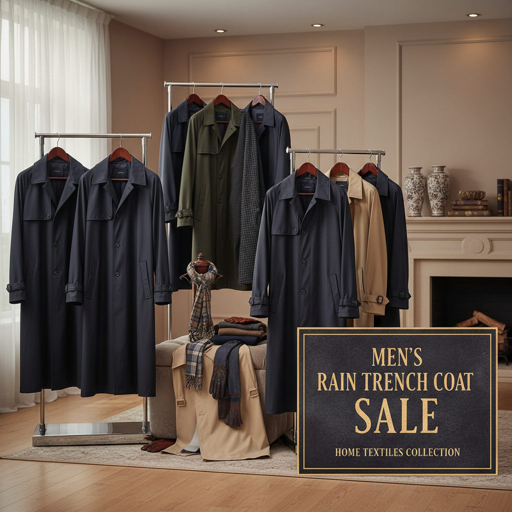 mens rain trench coat sale