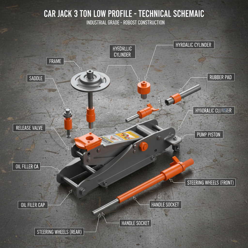 Best Car Jack 3 Ton Low Profile for Garage Lifting and Safety