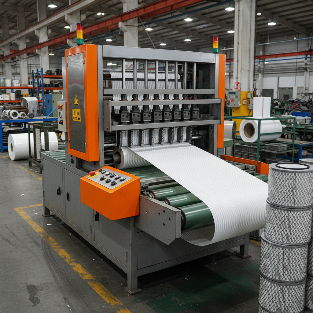 Industrial Automatic Knife Pleating Machine for Filter Production