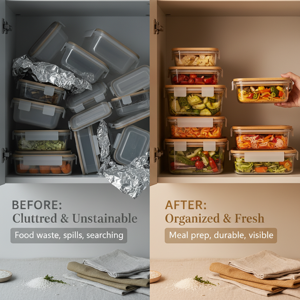 glassware food storage containers