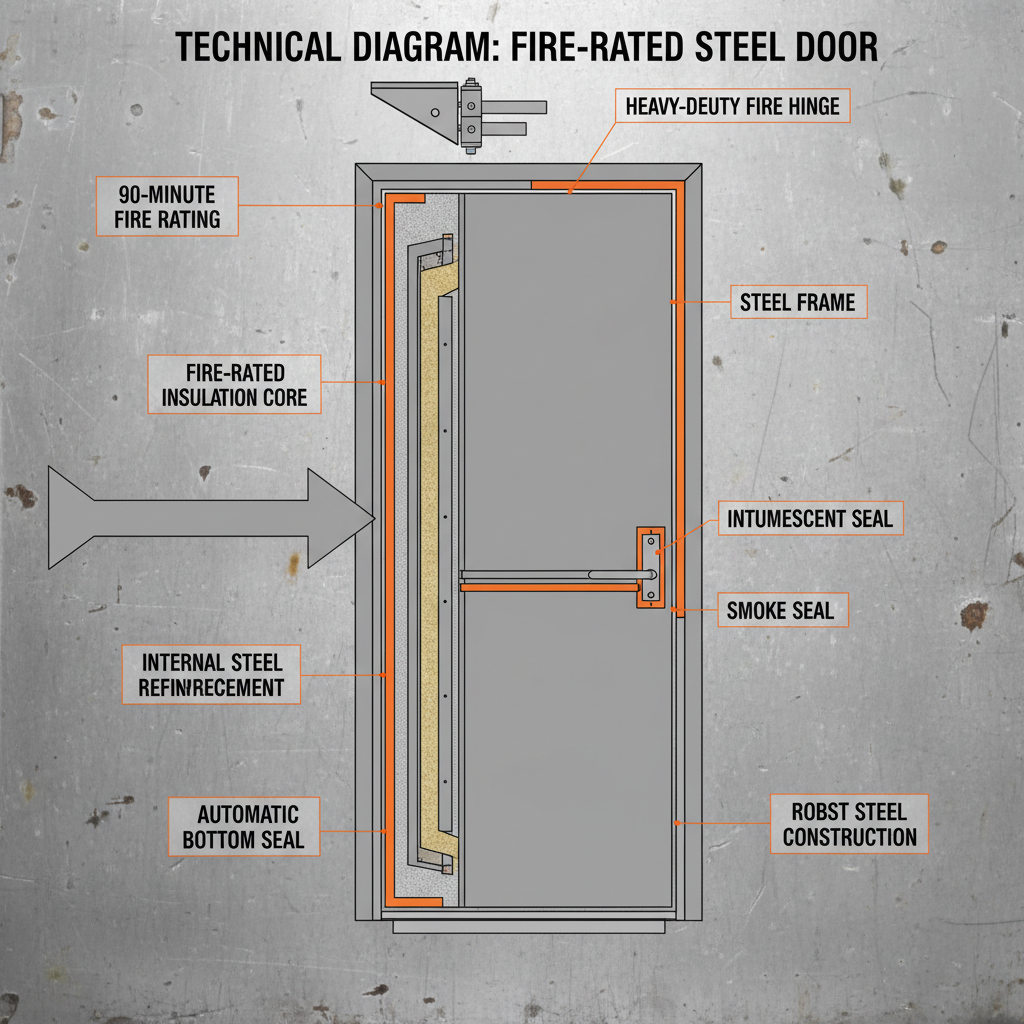 fire rated steel door
