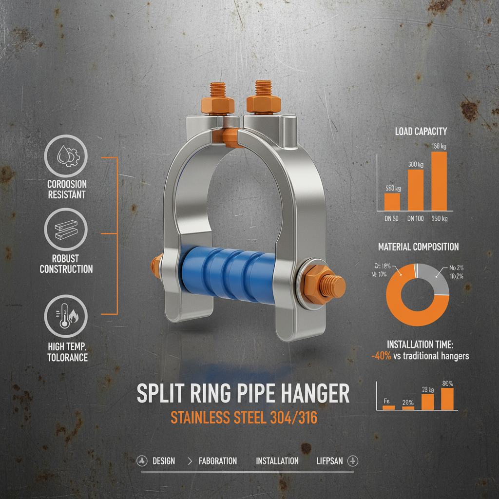 split ring pipe hanger stainless steel